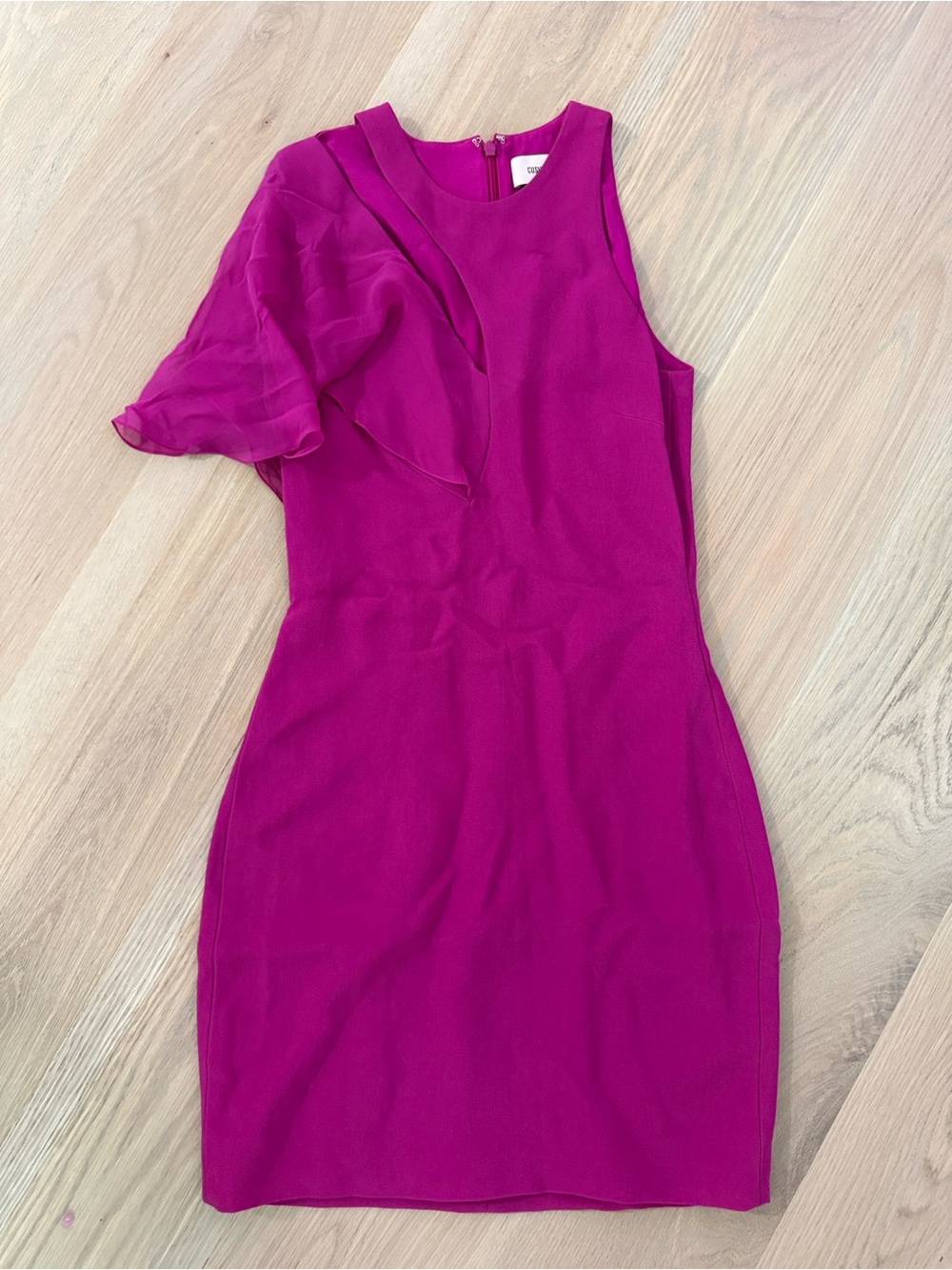 Cushnie Et Ochs Magenta Pink Cutout Sheath Mini Dress Size 0